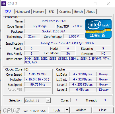 Windows 10 Performans Ayarları - CPU-Z